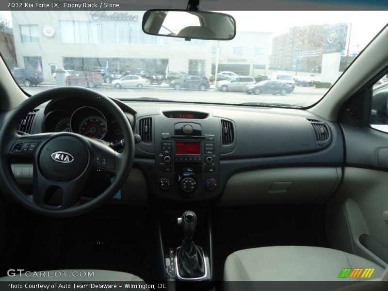 Ebony Black / Stone 2012 Kia Forte LX