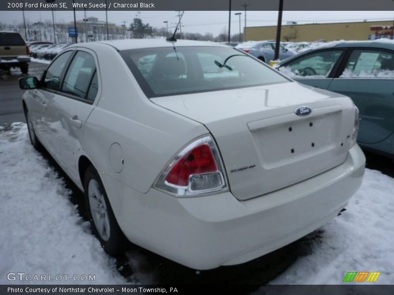 White Suede / Charcoal Black 2008 Ford Fusion SE