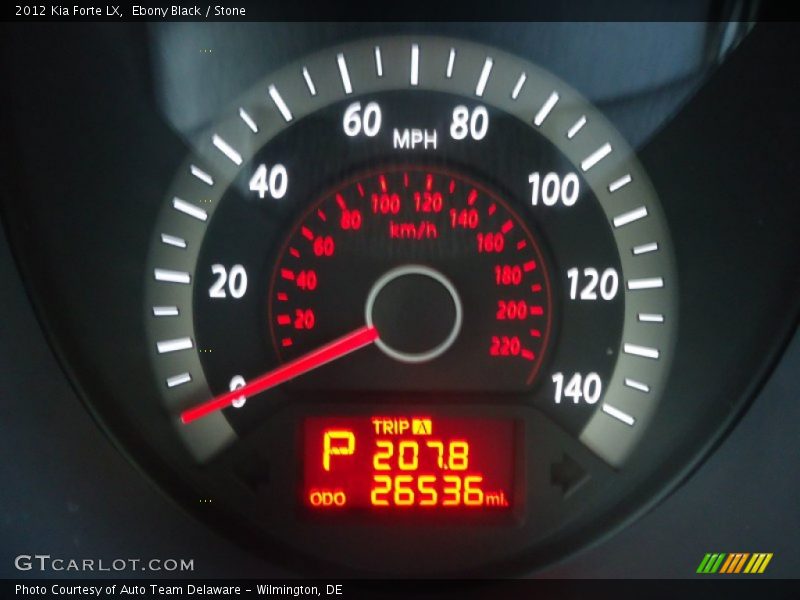 Ebony Black / Stone 2012 Kia Forte LX