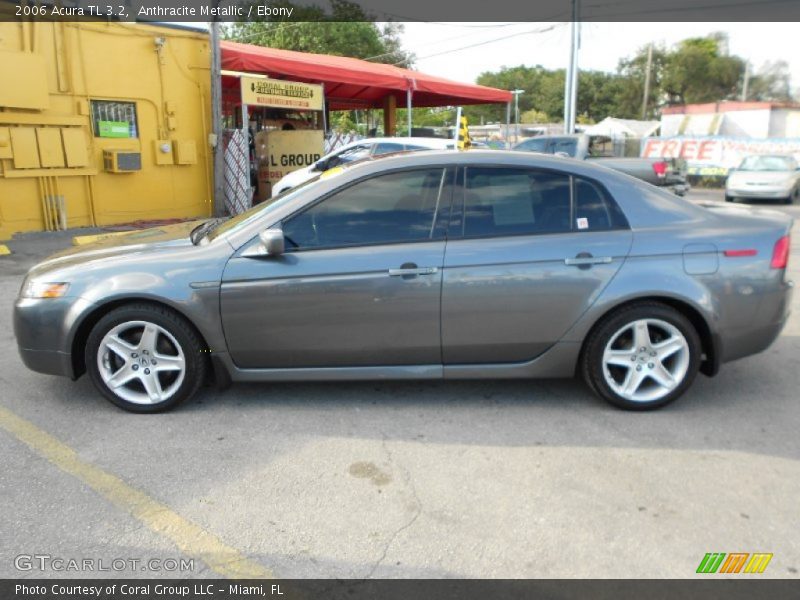 Anthracite Metallic / Ebony 2006 Acura TL 3.2