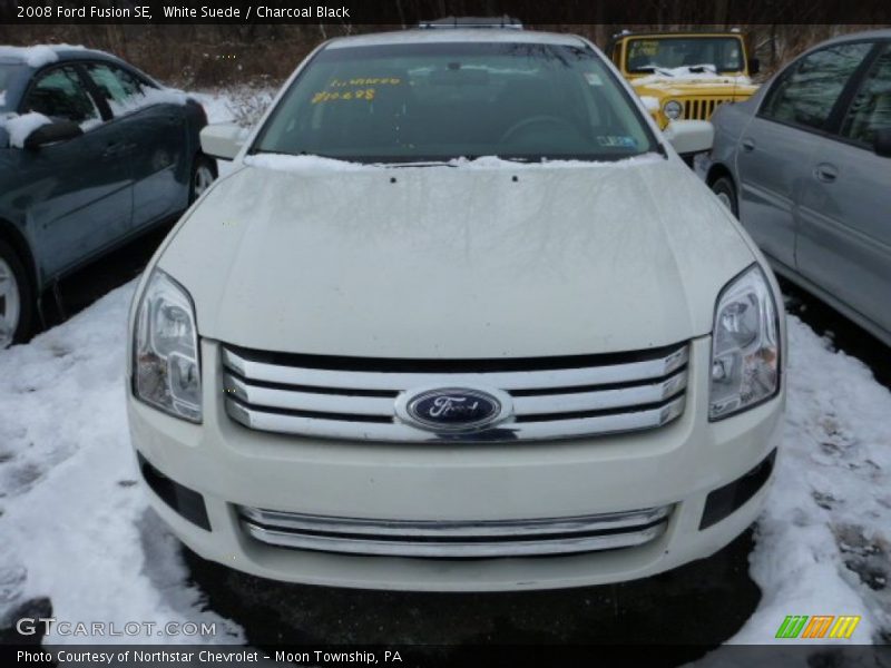 White Suede / Charcoal Black 2008 Ford Fusion SE