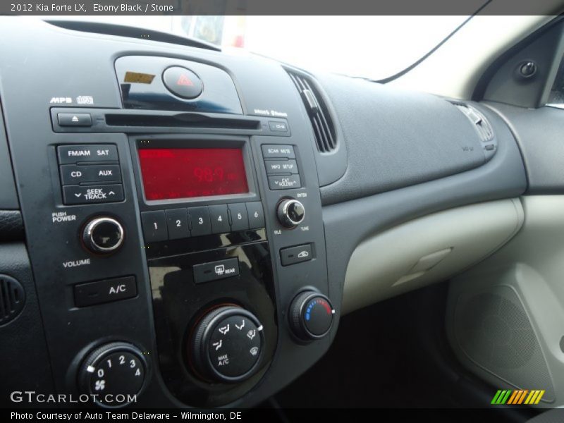 Ebony Black / Stone 2012 Kia Forte LX