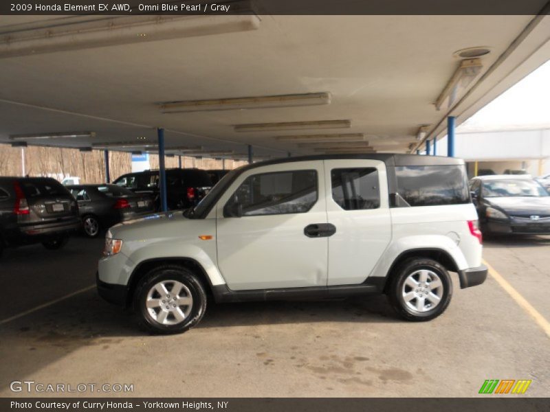 Omni Blue Pearl / Gray 2009 Honda Element EX AWD