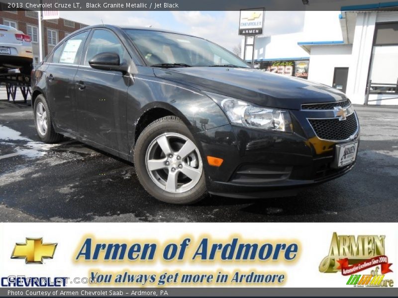 Black Granite Metallic / Jet Black 2013 Chevrolet Cruze LT