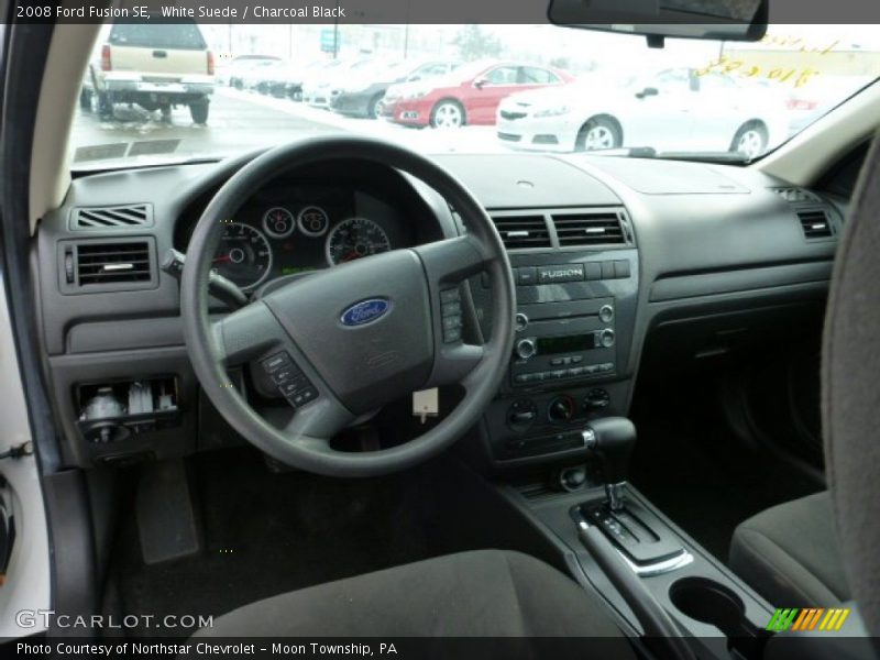 White Suede / Charcoal Black 2008 Ford Fusion SE