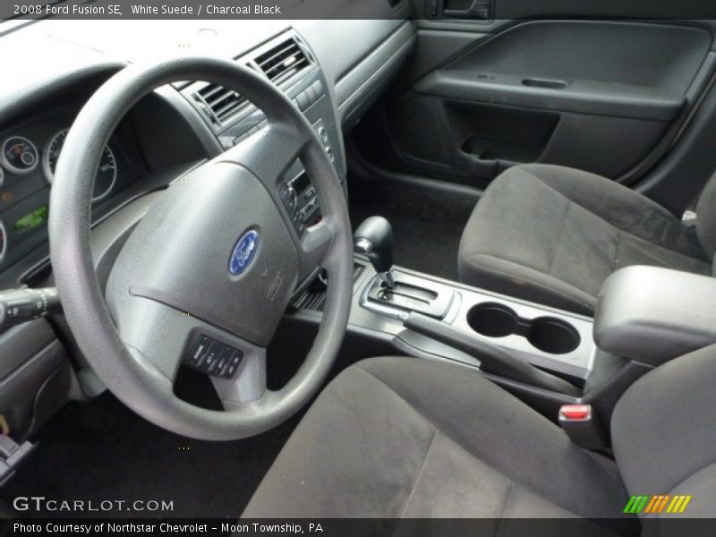 White Suede / Charcoal Black 2008 Ford Fusion SE