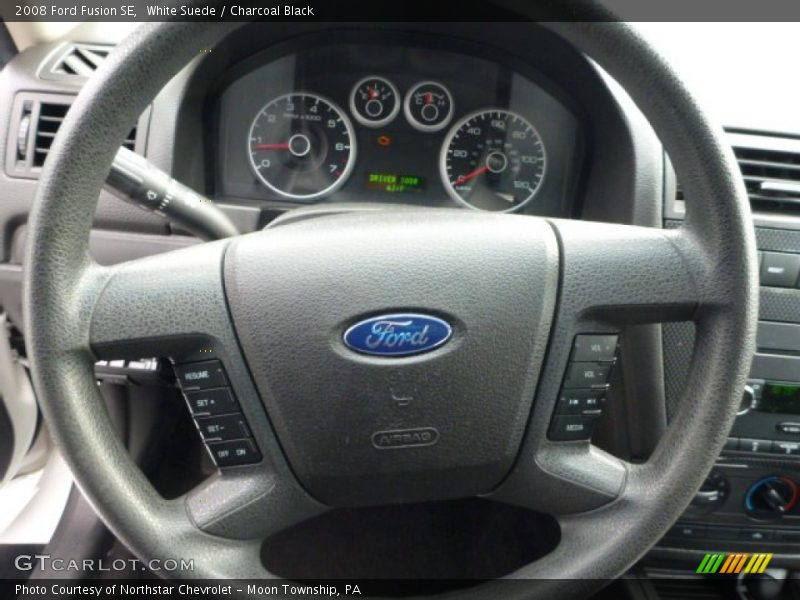 White Suede / Charcoal Black 2008 Ford Fusion SE