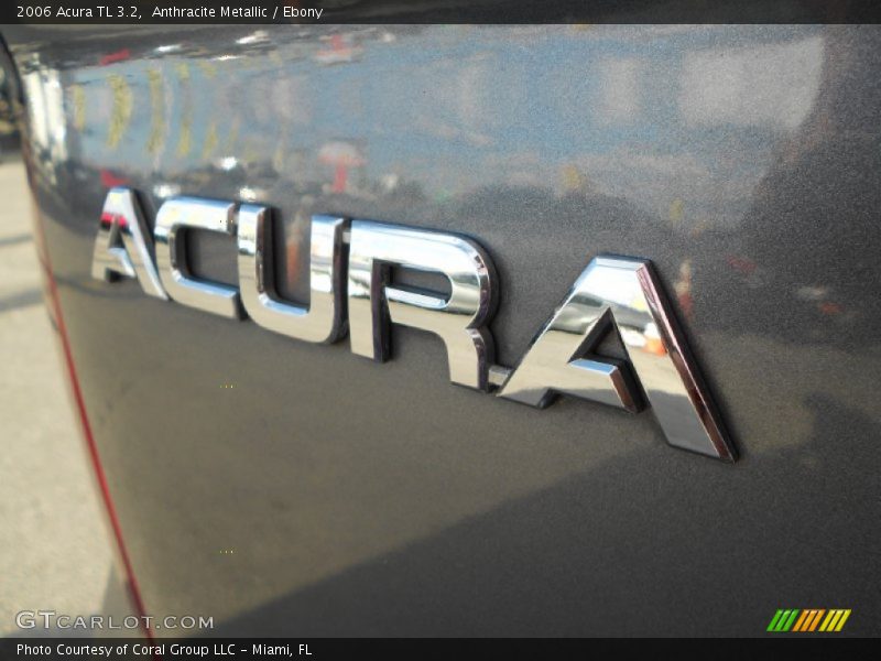 Anthracite Metallic / Ebony 2006 Acura TL 3.2