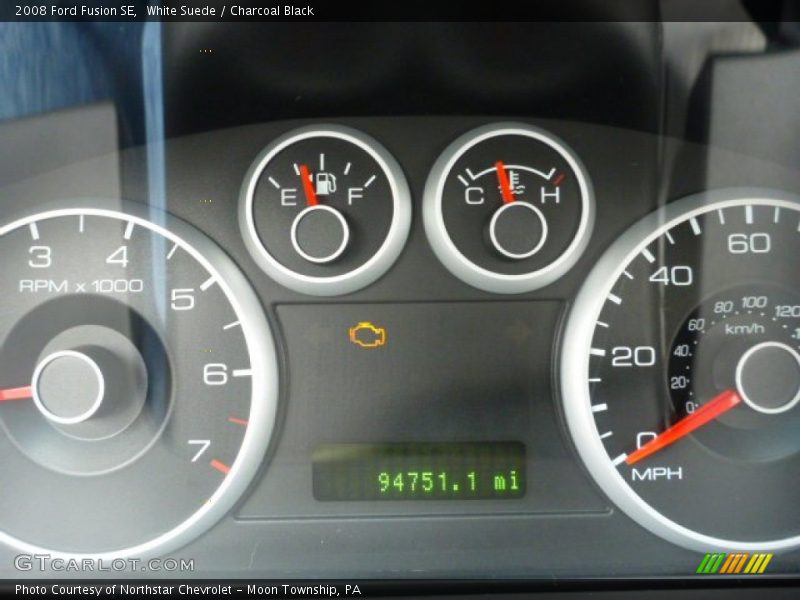 White Suede / Charcoal Black 2008 Ford Fusion SE