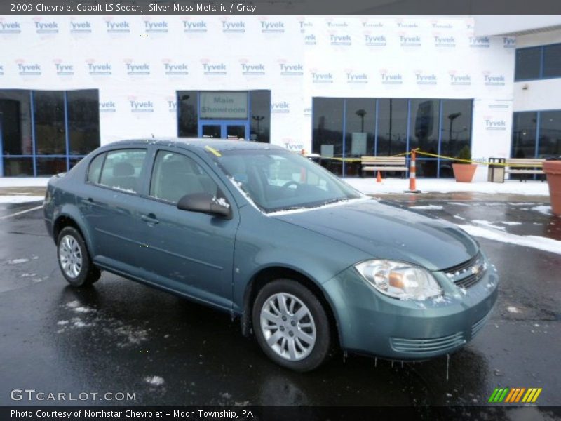 Silver Moss Metallic / Gray 2009 Chevrolet Cobalt LS Sedan