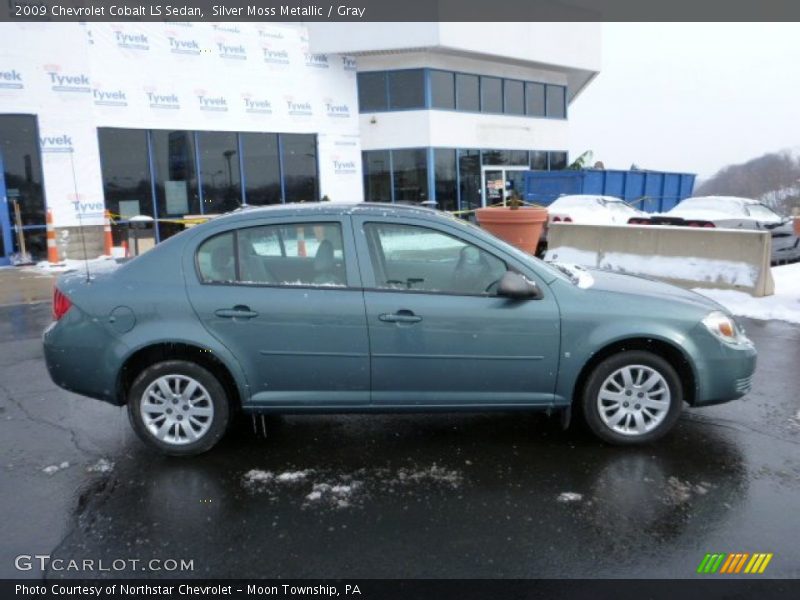 Silver Moss Metallic / Gray 2009 Chevrolet Cobalt LS Sedan