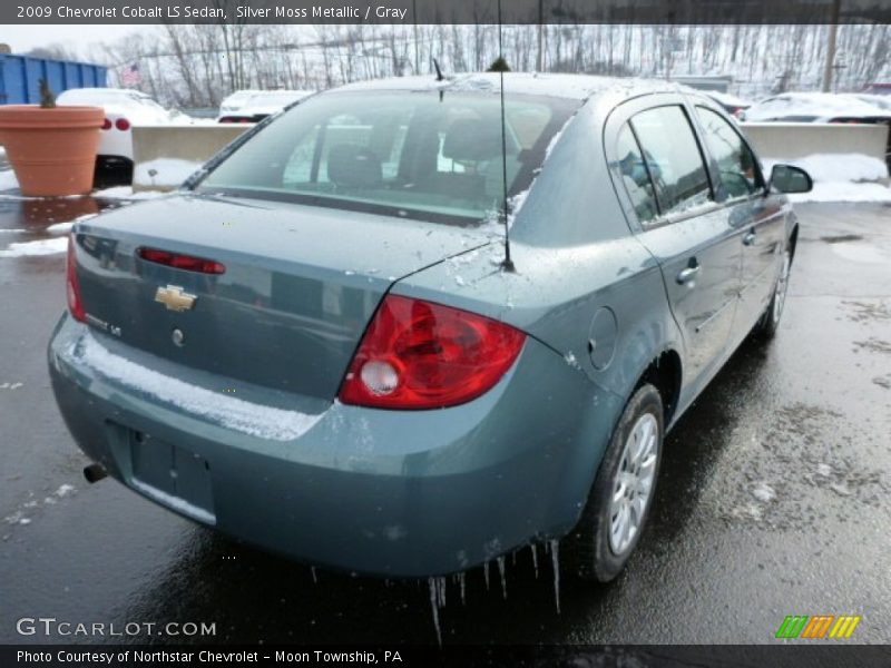 Silver Moss Metallic / Gray 2009 Chevrolet Cobalt LS Sedan