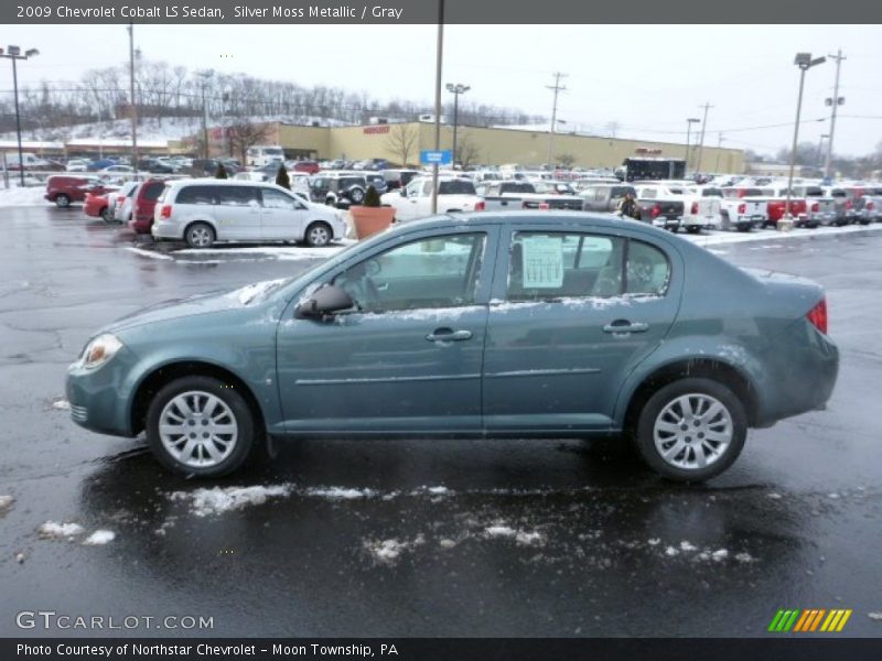 Silver Moss Metallic / Gray 2009 Chevrolet Cobalt LS Sedan