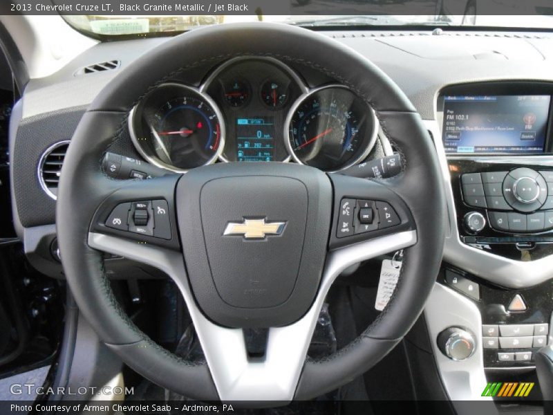 Black Granite Metallic / Jet Black 2013 Chevrolet Cruze LT