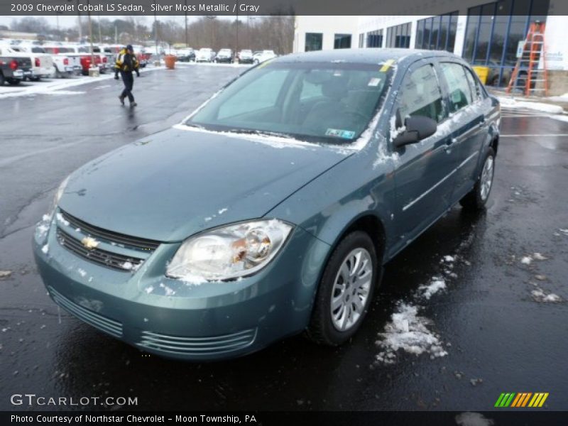 Silver Moss Metallic / Gray 2009 Chevrolet Cobalt LS Sedan