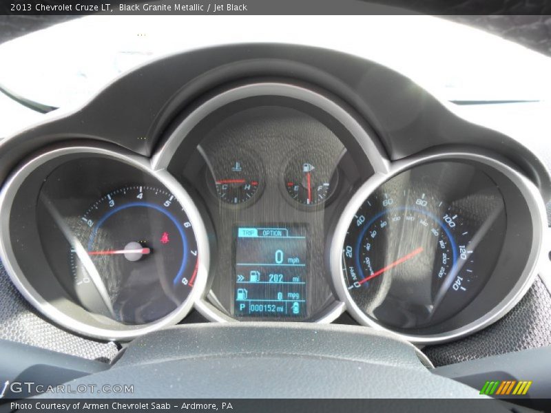 Black Granite Metallic / Jet Black 2013 Chevrolet Cruze LT
