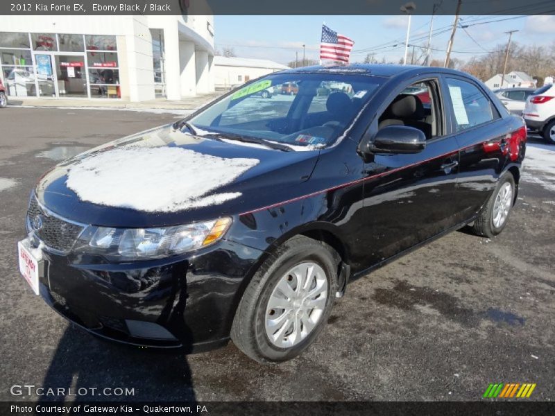 Ebony Black / Black 2012 Kia Forte EX
