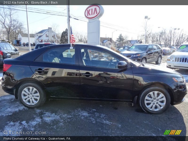 Ebony Black / Black 2012 Kia Forte EX