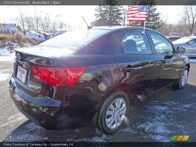 Ebony Black / Black 2012 Kia Forte EX