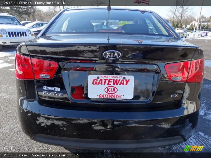 Ebony Black / Black 2012 Kia Forte EX