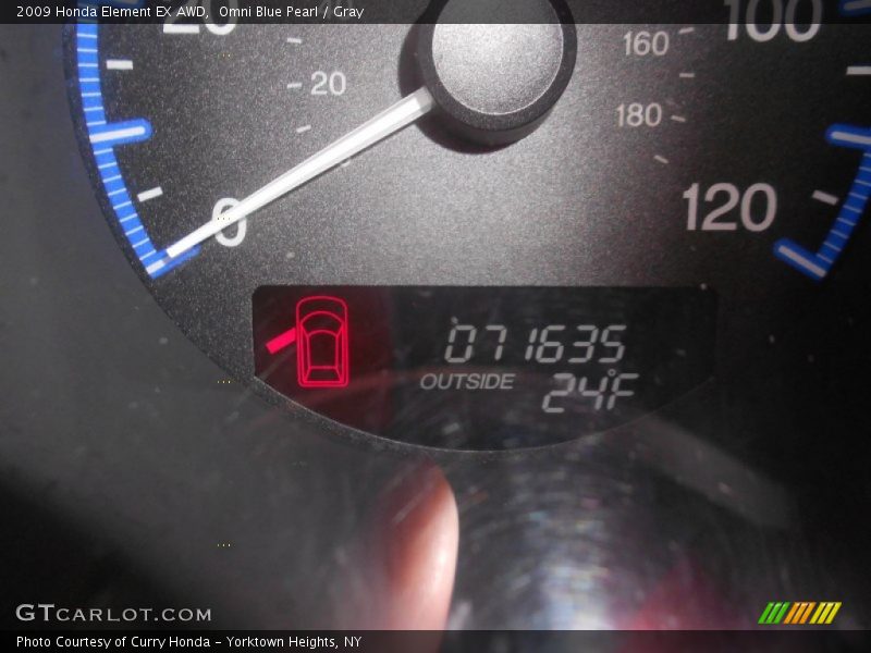 Omni Blue Pearl / Gray 2009 Honda Element EX AWD