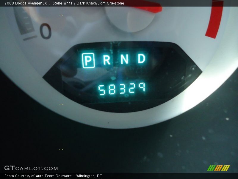 Stone White / Dark Khaki/Light Graystone 2008 Dodge Avenger SXT
