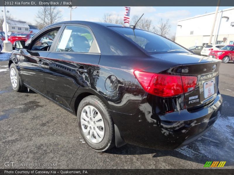 Ebony Black / Black 2012 Kia Forte EX