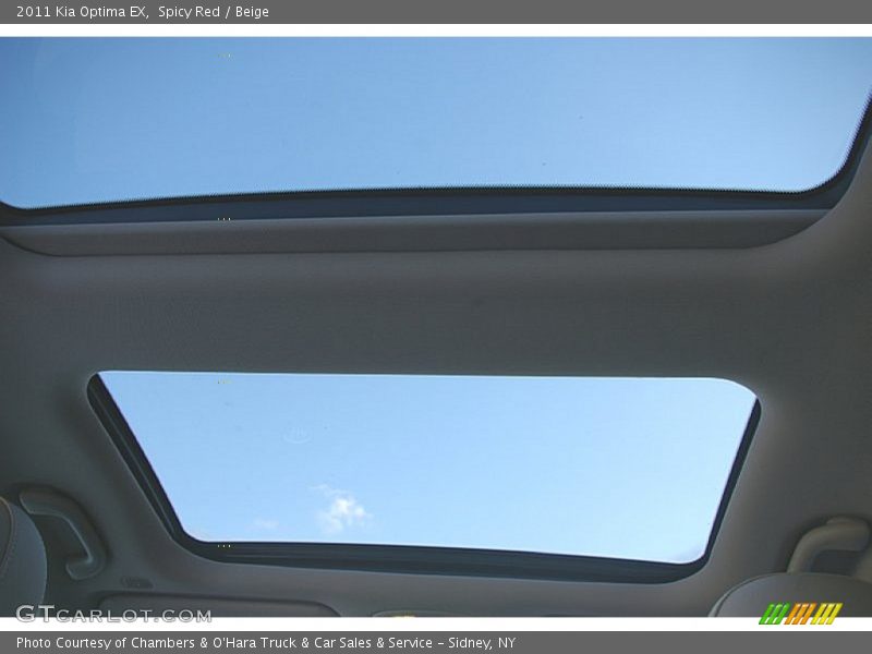 Spicy Red / Beige 2011 Kia Optima EX