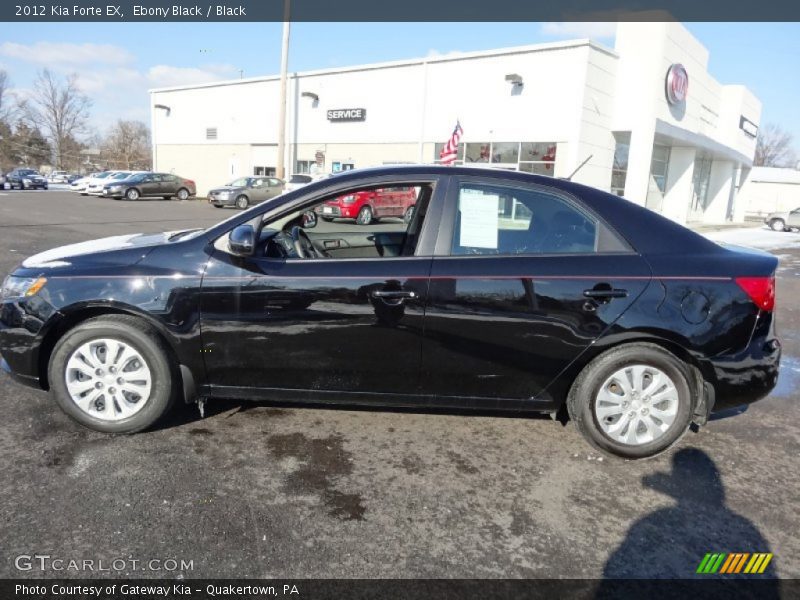 Ebony Black / Black 2012 Kia Forte EX