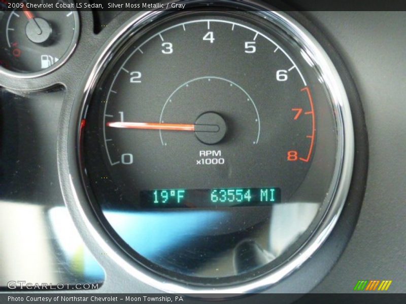 Silver Moss Metallic / Gray 2009 Chevrolet Cobalt LS Sedan