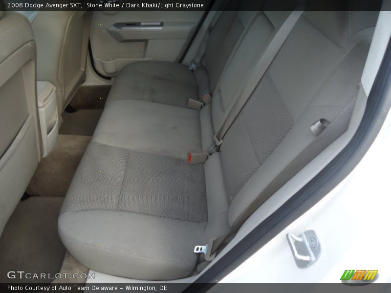 Stone White / Dark Khaki/Light Graystone 2008 Dodge Avenger SXT