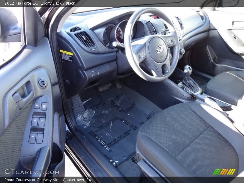 Ebony Black / Black 2012 Kia Forte EX
