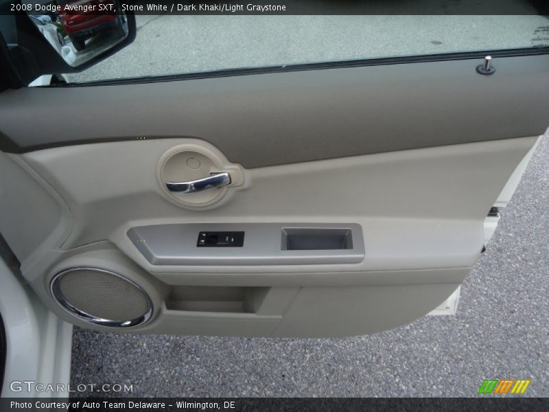 Stone White / Dark Khaki/Light Graystone 2008 Dodge Avenger SXT