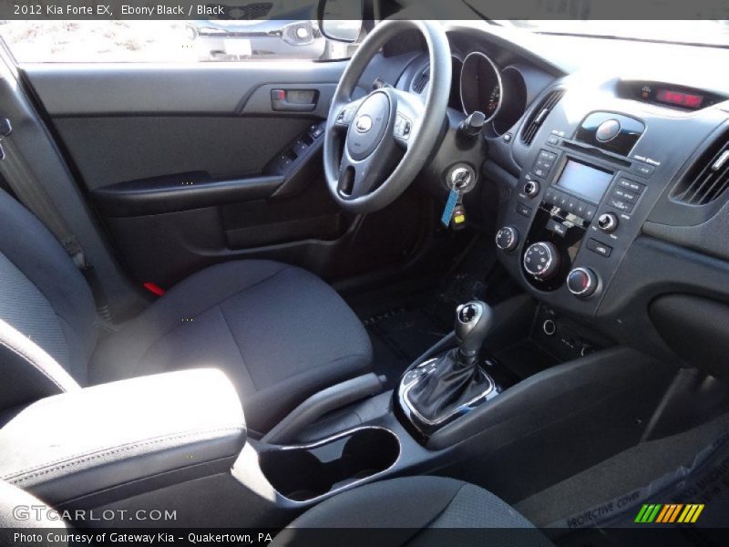 Ebony Black / Black 2012 Kia Forte EX