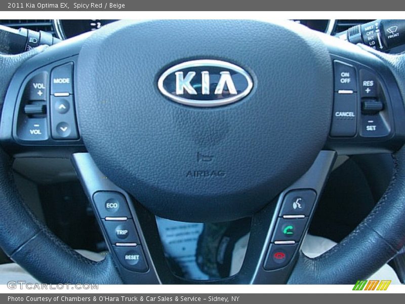 Spicy Red / Beige 2011 Kia Optima EX