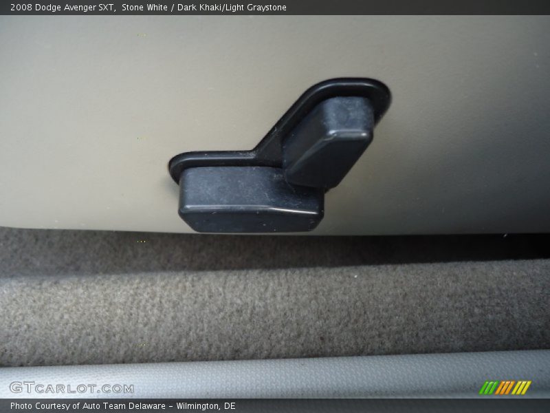 Stone White / Dark Khaki/Light Graystone 2008 Dodge Avenger SXT