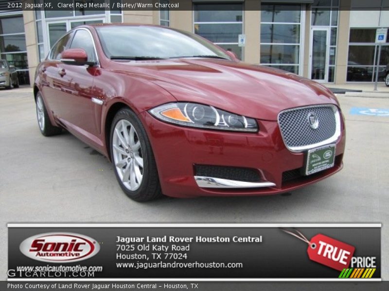 Claret Red Metallic / Barley/Warm Charcoal 2012 Jaguar XF