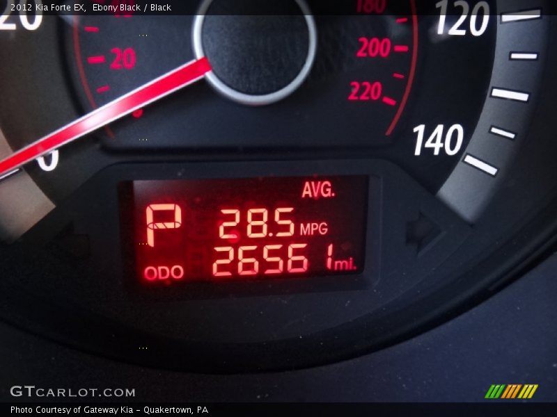 Ebony Black / Black 2012 Kia Forte EX