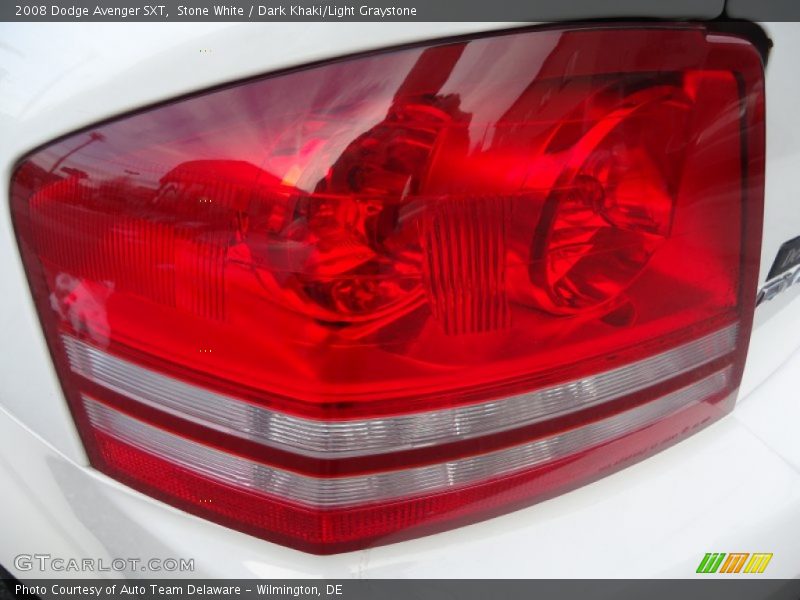 Stone White / Dark Khaki/Light Graystone 2008 Dodge Avenger SXT