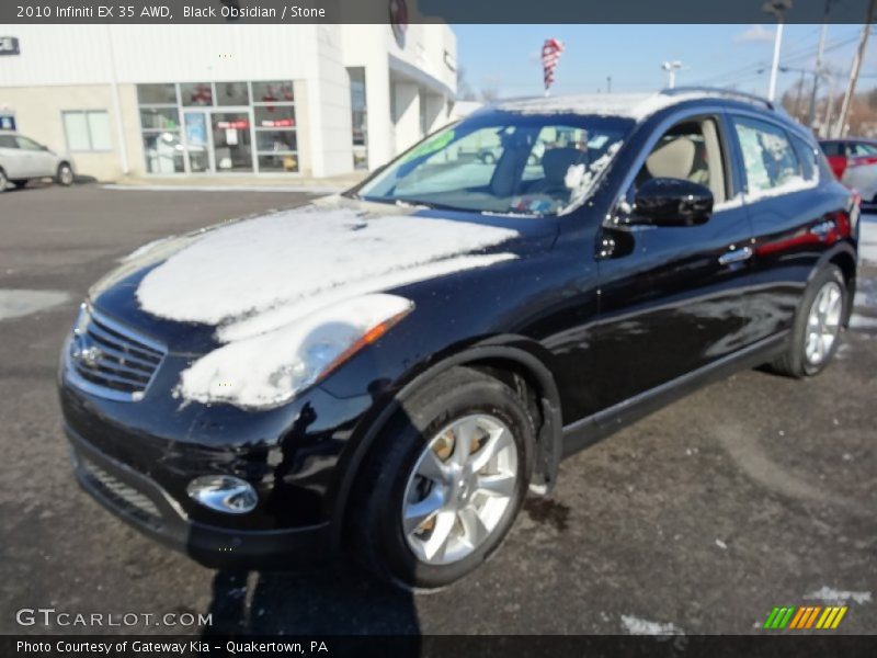 Black Obsidian / Stone 2010 Infiniti EX 35 AWD