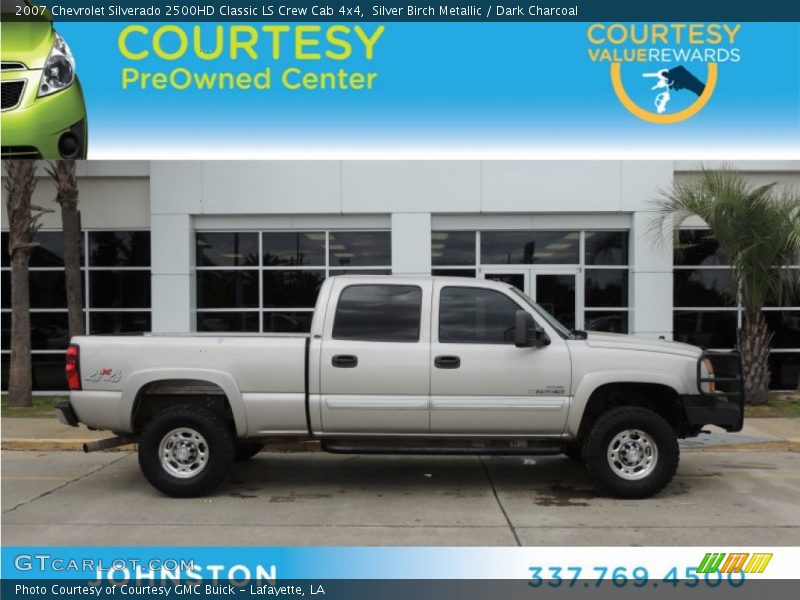 Silver Birch Metallic / Dark Charcoal 2007 Chevrolet Silverado 2500HD Classic LS Crew Cab 4x4