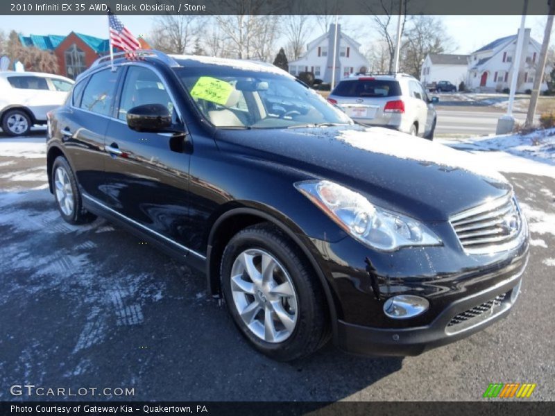 Black Obsidian / Stone 2010 Infiniti EX 35 AWD