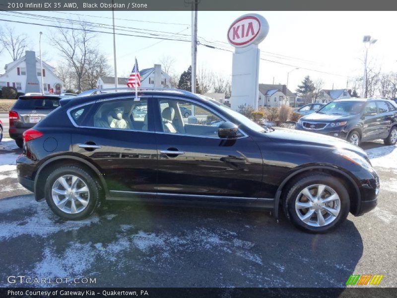 Black Obsidian / Stone 2010 Infiniti EX 35 AWD