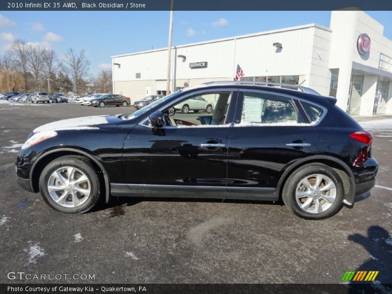 Black Obsidian / Stone 2010 Infiniti EX 35 AWD