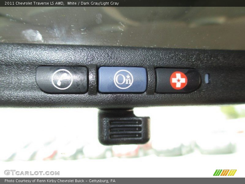 White / Dark Gray/Light Gray 2011 Chevrolet Traverse LS AWD