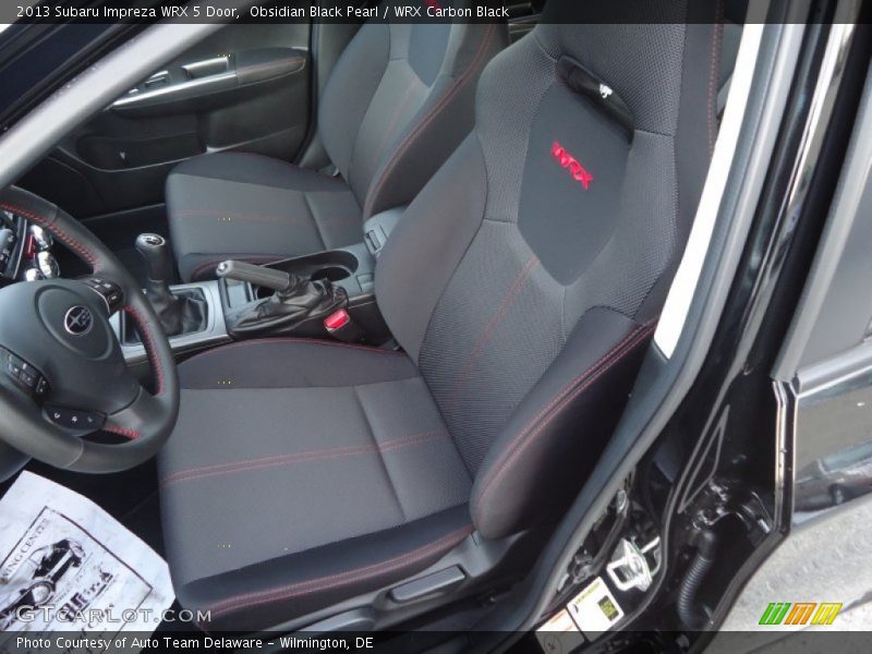 Front Seat of 2013 Impreza WRX 5 Door