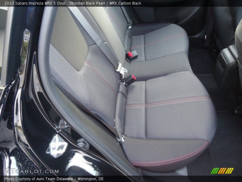 Rear Seat of 2013 Impreza WRX 5 Door