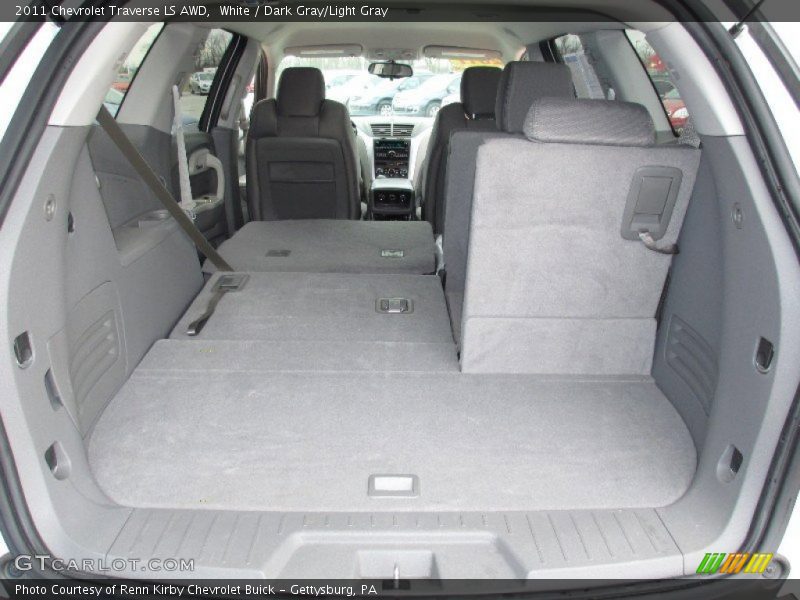 White / Dark Gray/Light Gray 2011 Chevrolet Traverse LS AWD