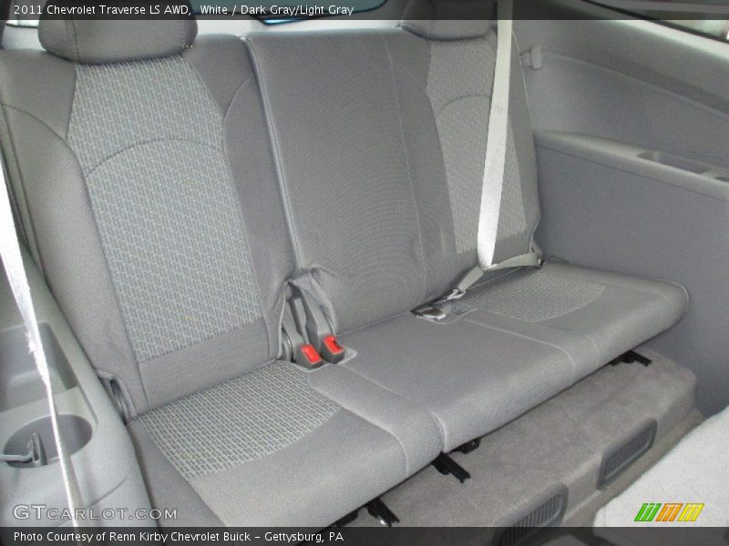 White / Dark Gray/Light Gray 2011 Chevrolet Traverse LS AWD