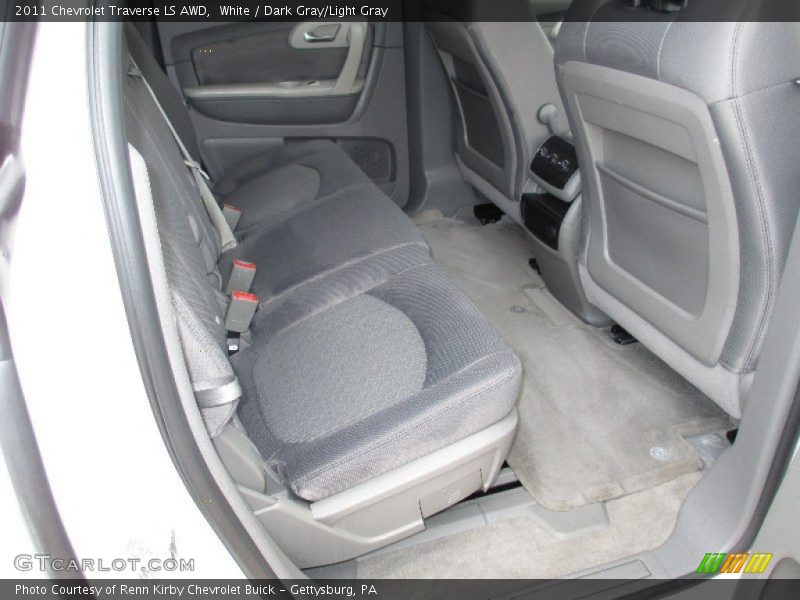 White / Dark Gray/Light Gray 2011 Chevrolet Traverse LS AWD